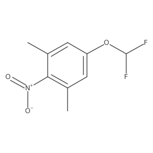 1-Difluoromethoxy-3,5-dimethyl-4-nitrobenzene Structure