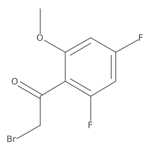 Ethanone, 2-bromo-1-(2,4-difluoro-6-methoxyphenyl)-结构式