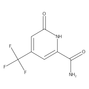 6-Oxo-4-(trifluoromethyl)-1,6-dihydropyridine-2-carboxamide结构式