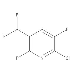 2-Chloro-5-(difluoromethyl)-3,6-difluoropyridine Structure