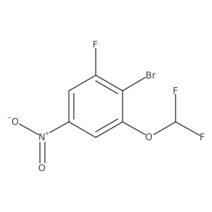 1-Bromo-2-difluoromethoxy-6-fluoro-4-nitrobenzene Structure