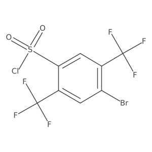 Benzenesulfonyl chloride, 4-bromo-2,5-bis(trifluoromethyl)-结构式
