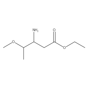 Ethyl 3-amino-4-methoxypentanoate结构式