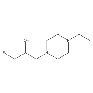 1-(4-Ethylpiperazin-1-yl)-3-fluoropropan-2-ol Structure