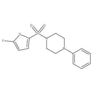 1-[(5-Fluoro-2-thienyl)sulfonyl]-4-phenylpiperazine结构式