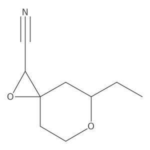 5-Ethyl-1,6-dioxaspiro[2.5]octane-2-carbonitrile Structure