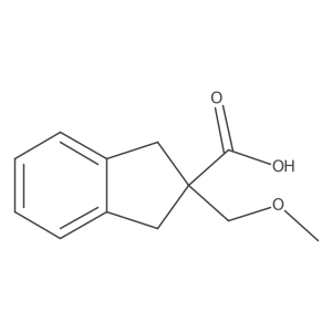 2-(methoxymethyl)-2,3-dihydro-1H-indene-2-carboxylicacid结构式