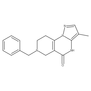 11-Benzyl-5-methyl-2,3,7,11-tetraazatricyclo[7.4.0.0,2,6]trideca-1(9),3,5,7-tetraen-8-ol Structure