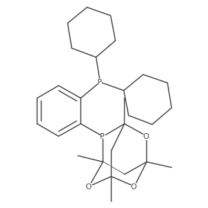 8-(2-(Dicyclohexylphosphaneyl)phenyl)-1,3,5,7-tetramethyl-2,4,6-trioxa-8-phosphaadamantane结构式
