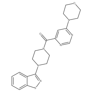(4-(Benzo[d]isothiazol-3-yl)piperazin-1-yl)(6-morpholinopyrimidin-4-yl)methanone Structure