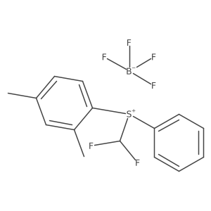 (Difluoromethyl)(2,4-dimethylphenyl)(phenyl)sulfonium tetrafluoroborate结构式