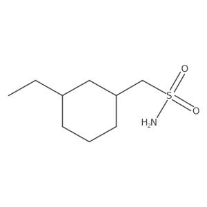 (3-Ethylcyclohexyl)methanesulfonamide结构式