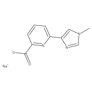 Sodium;6-(1-methylimidazol-4-yl)pyridine-2-carboxylate Structure