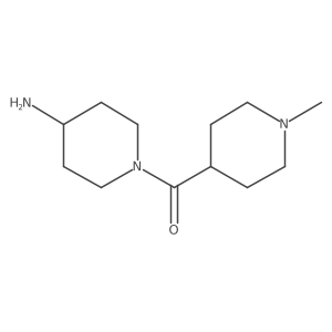 (4-Amino-1-piperidinyl)(1-methyl-4-piperidinyl)methanone结构式