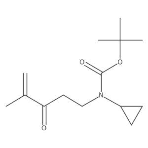 tert-butyl N-cyclopropyl-N-(4-methyl-3-oxopent-4-en-1-yl)carbamate Structure