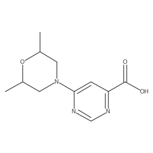 6-(2,6-Dimethylmorpholino)pyrimidine-4-carboxylic acid结构式