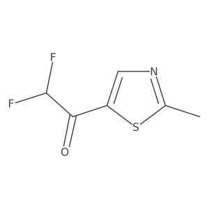 2,2-Difluoro-1-(2-methyl-1,3-thiazol-5-yl)ethan-1-one Structure