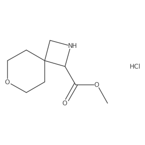 Methyl 7-oxa-2-azaspiro[3.5]nonane-1-carboxylate hydrochloride Structure