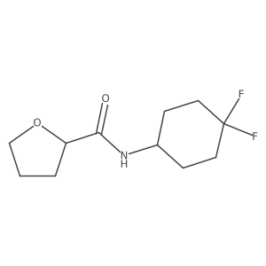 N-(4,4-difluorocyclohexyl)oxolane-2-carboxamide Structure