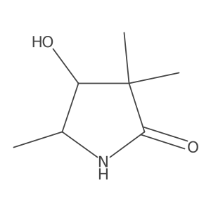 4-Hydroxy-3,3,5-trimethylpyrrolidin-2-one结构式