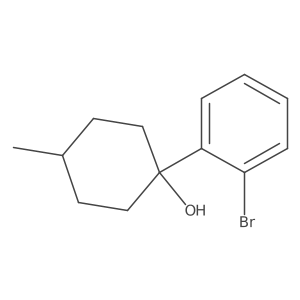 1-(2-Bromophenyl)-4-methylcyclohexan-1-ol结构式
