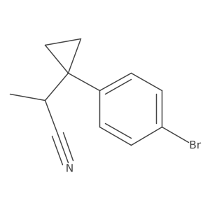 2-[1-(4-Bromophenyl)cyclopropyl]propanenitrile结构式
