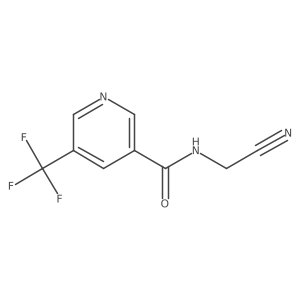 N-(cyanomethyl)-5-(trifluoromethyl)pyridine-3-carboxamide结构式