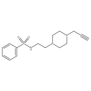 N-{2-[4-(prop-2-yn-1-yl)piperazin-1-yl]ethyl}benzenesulfonamide Structure