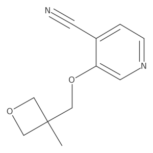 3-((3-Methyloxetan-3-yl)methoxy)isonicotinonitrile结构式