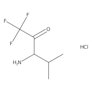 3-Amino-1,1,1-trifluoro-4-methyl-2-pentanone Hydrochloride结构式