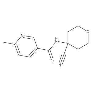 N-(4-Cyanooxan-4-yl)-6-methylpyridine-3-carboxamide Structure