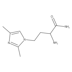 2-amino-4-(2,4-dimethyl-1H-imidazol-1-yl)butanamide Structure