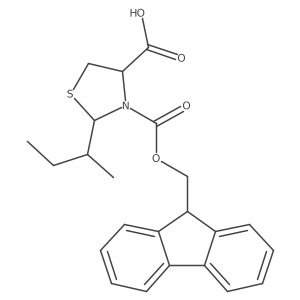 2-(butan-2-yl)-3-{[(9H-fluoren-9-yl)methoxy]carbonyl}-1,3-thiazolidine-4-carboxylic acid结构式