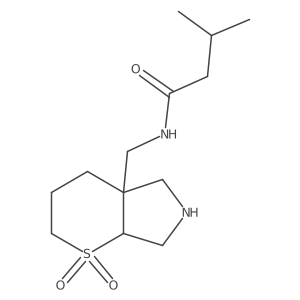 N-({1,1-dioxo-octahydro-1lambda6-thiopyrano[2,3-c]pyrrol-4a-yl}methyl)-3-methylbutanamide Structure