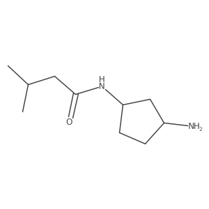 rac-N-[(1R,3S)-3-aminocyclopentyl]-3-methylbutanamide Structure