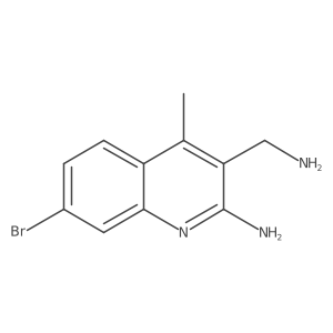 3-(Aminomethyl)-7-bromo-4-methylquinolin-2-amine结构式