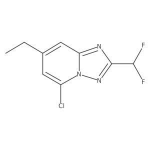 5-Chloro-2-(difluoromethyl)-7-ethyl-[1,2,4]triazolo[1,5-a]pyridine Structure