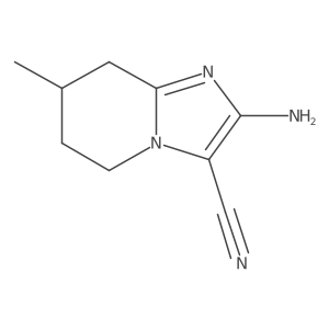 2-Amino-7-methyl-5,6,7,8-tetrahydroimidazo[1,2-a]pyridine-3-carbonitrile Structure