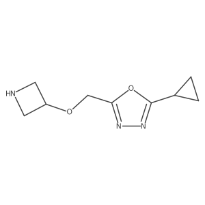2-[(Azetidin-3-yloxy)methyl]-5-cyclopropyl-1,3,4-oxadiazole Structure