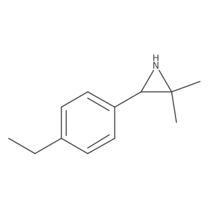 3-(4-Ethylphenyl)-2,2-dimethylaziridine结构式