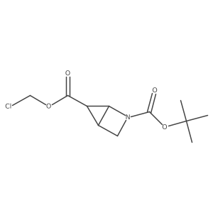 2-Tert-butyl 5-chloromethyl 2-azabicyclo[2.1.0]pentane-2,5-dicarboxylate结构式