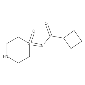 N-(1-oxo-1lambda6-thiomorpholin-1-ylidene)cyclobutanecarboxamide Structure