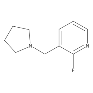 2-Fluoro-3-[(pyrrolidin-1-yl)methyl]pyridine Structure