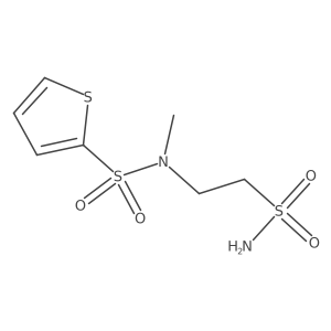 2-(N-methylthiophene-2-sulfonamido)ethane-1-sulfonamide结构式