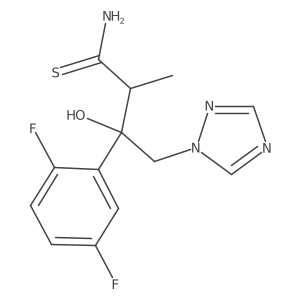 (2S,3R)-3-(2,5-Difluorophenyl)-3-hydroxy-2-methyl-4-(1H-1,2,4-triazol-1-yl)butanethioamide结构式