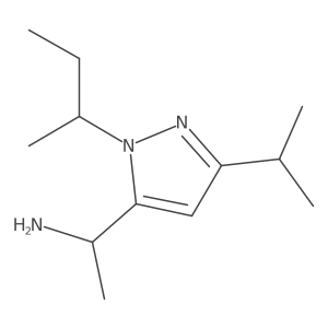 (1R)-1-[1-(butan-2-yl)-3-(propan-2-yl)-1H-pyrazol-5-yl]ethan-1-amine Structure