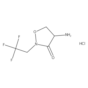 4-Amino-2-(2,2,2-trifluoroethyl)isoxazolidin-3-one hydrochloride Structure