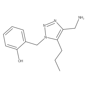 2-{[4-(aminomethyl)-5-propyl-1H-1,2,3-triazol-1-yl]methyl}phenol结构式