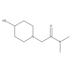N,N-dimethyl-2-(4-sulfanylpiperidin-1-yl)acetamide结构式