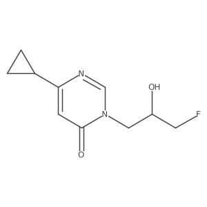 6-Cyclopropyl-3-(3-fluoro-2-hydroxypropyl)-3,4-dihydropyrimidin-4-one Structure